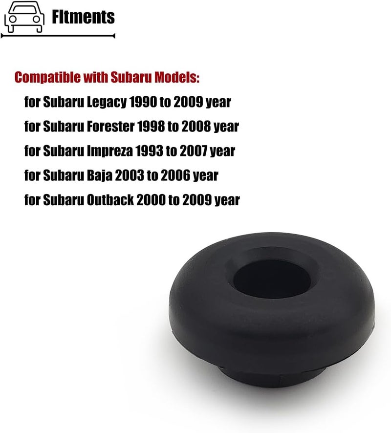 LXROAR01 2PCS Hood Support Prop Rod Grommets Compatible with Subaru Forester Impreza Legacy Outback Baja, for 57253AA010 - Image 3